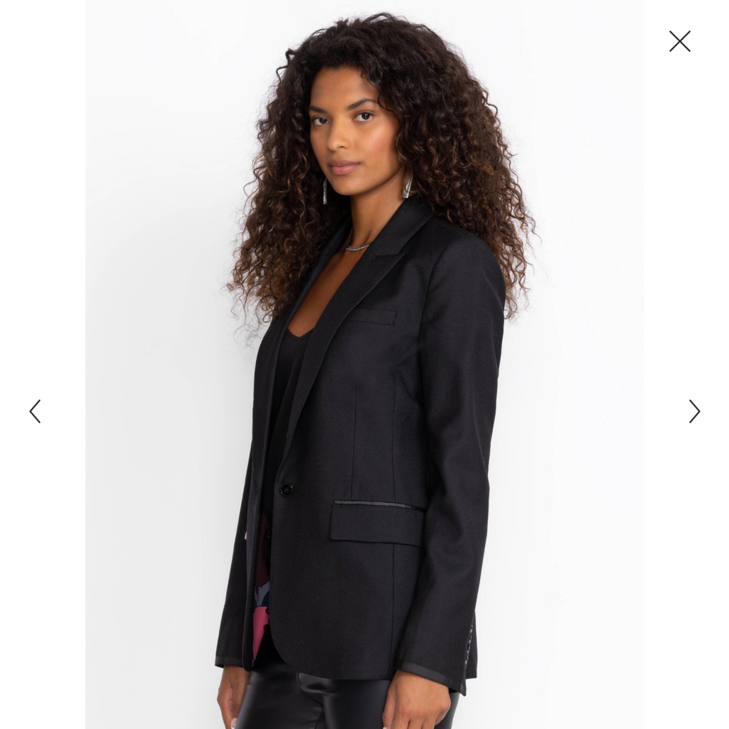 Nwt Johnny Was Korei Elegant Black Relaxed Women's Blazer